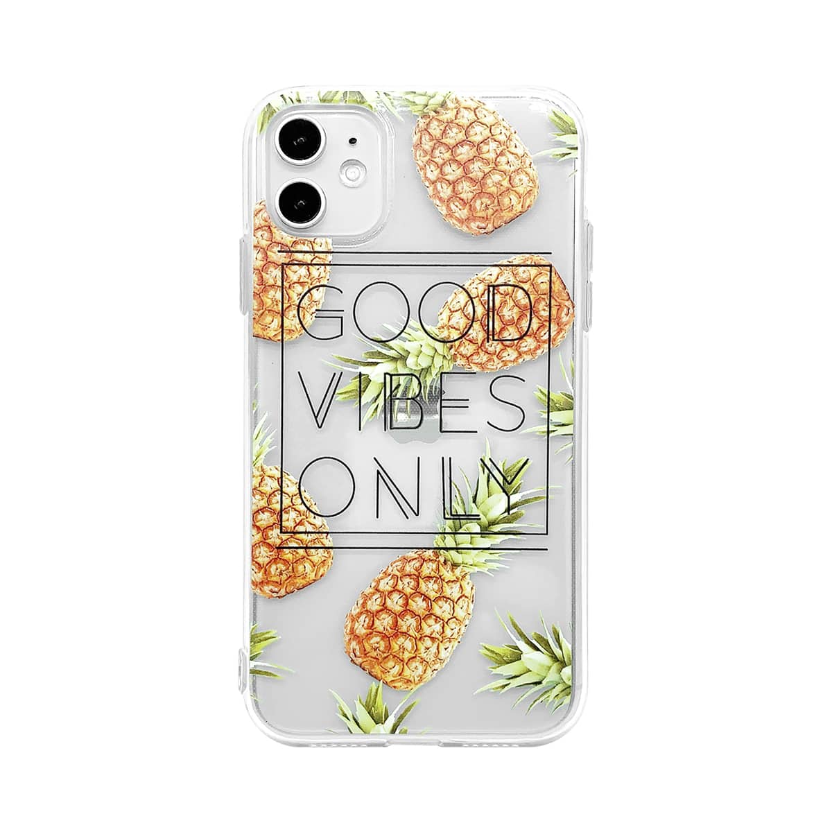 

1pc Pineapple Clear iPhone Case, Multicolor