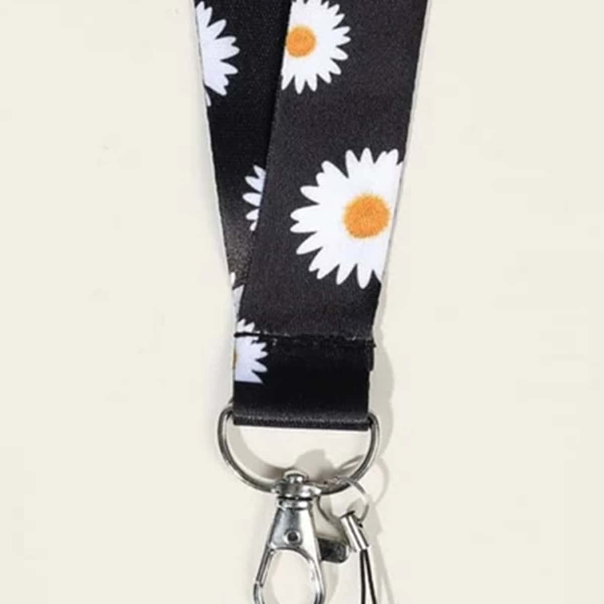 

Daisy Phone Lanyard, Black