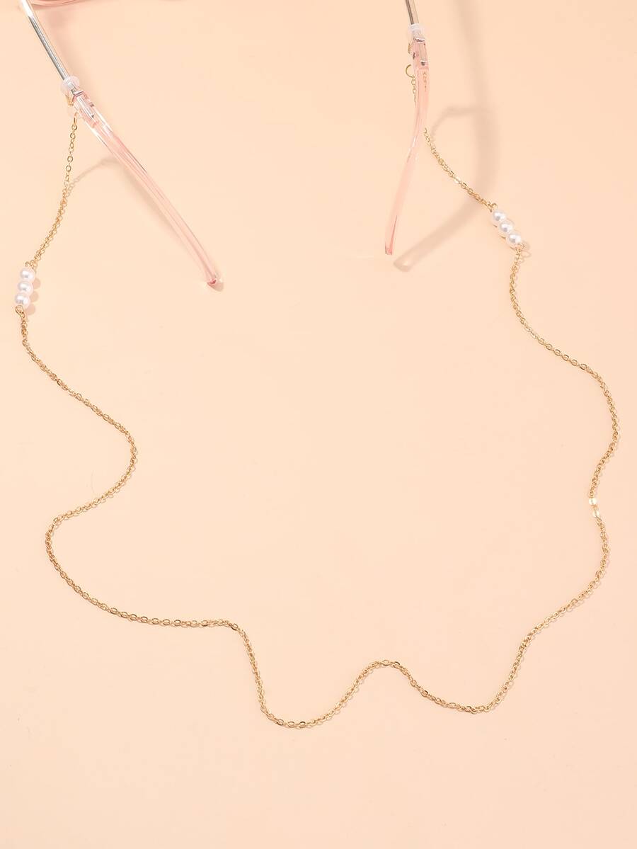 小女童珍珠串珠眼鏡鏈