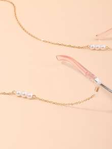 小女童珍珠串珠眼鏡鏈