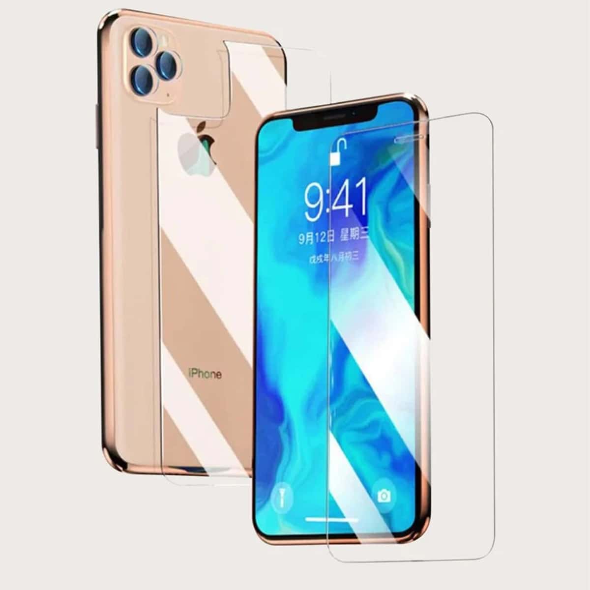 

1set Camera & Back & Front Protective Film, Clear