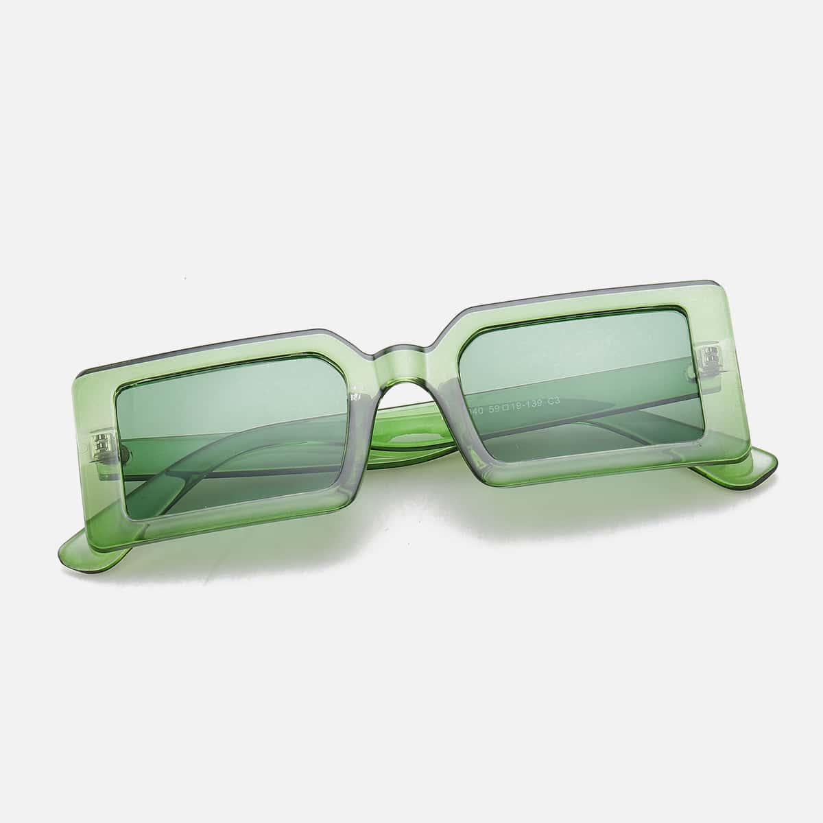 

Guys Square Acrylic Frame Sunglasses, Dark green