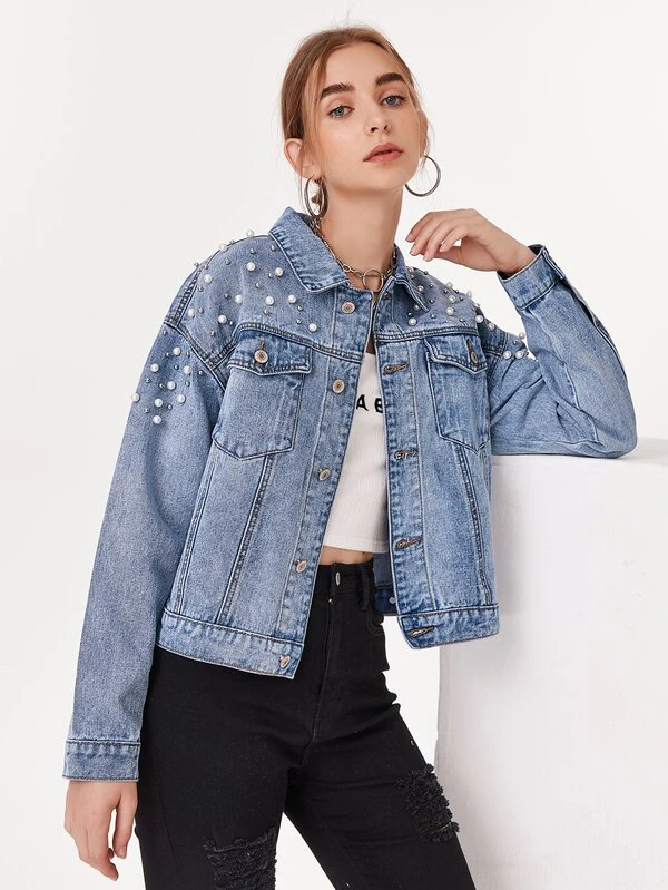 pearl jeans jacket