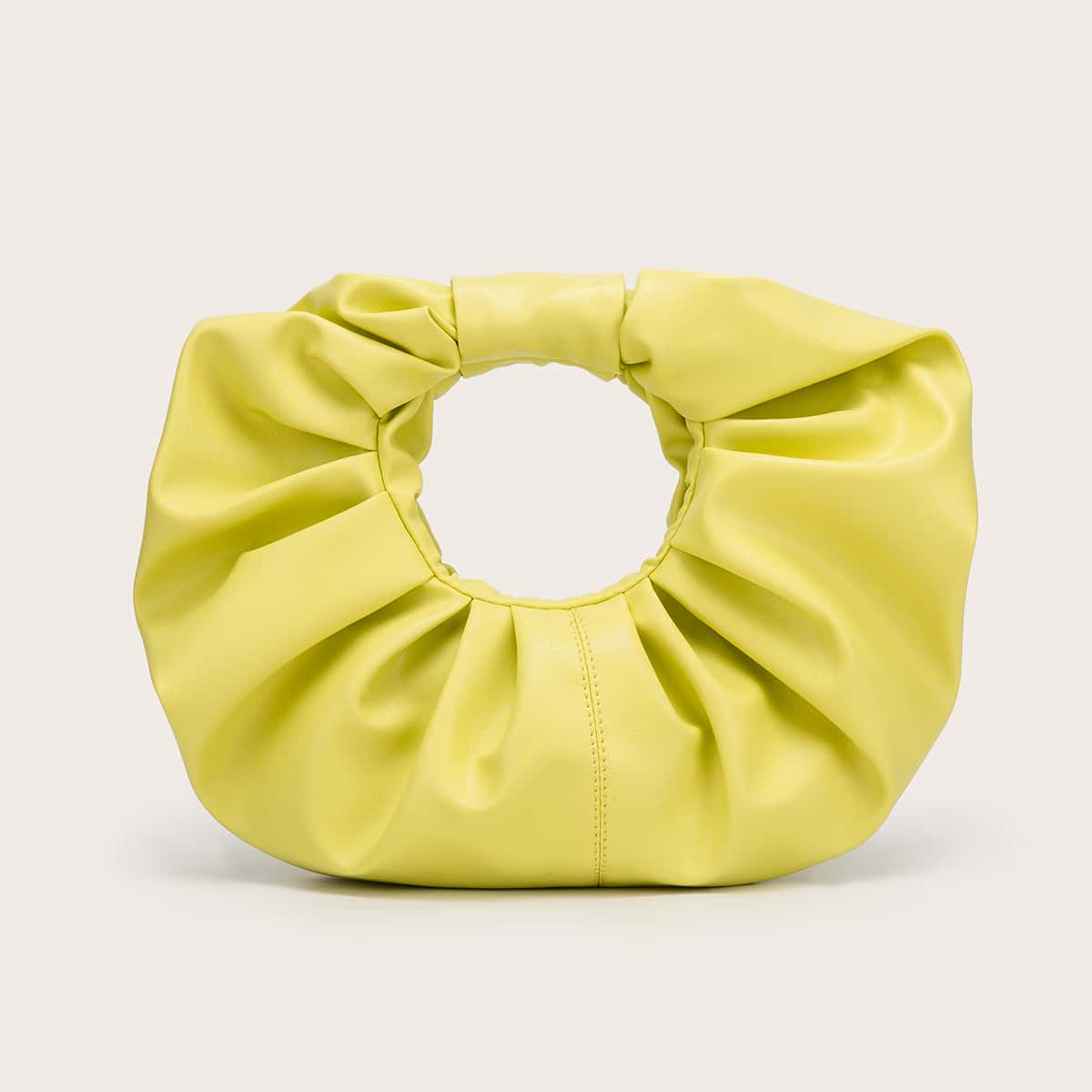 

Minimalist Ruched bag, Mustard yellow