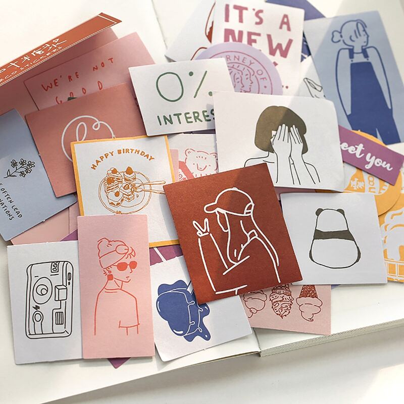 

1set Cartoon Random Sticker, Multicolor