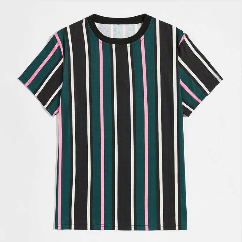 

Guys Striped Print Tee, Multicolor