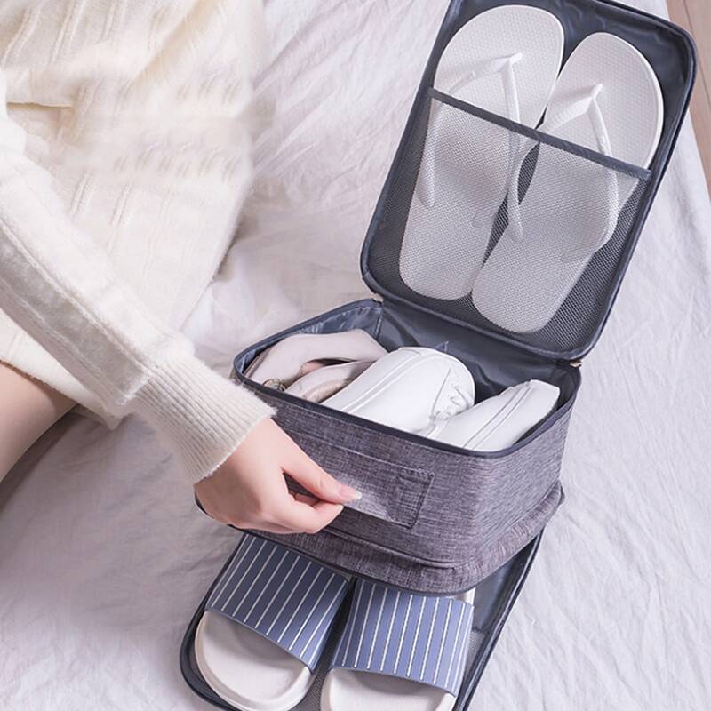 

1pc Multifunction Shoes Travel Bag, Grey