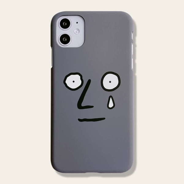 

Чехол для iPhone с мультипликационным узором 1шт, Серые
