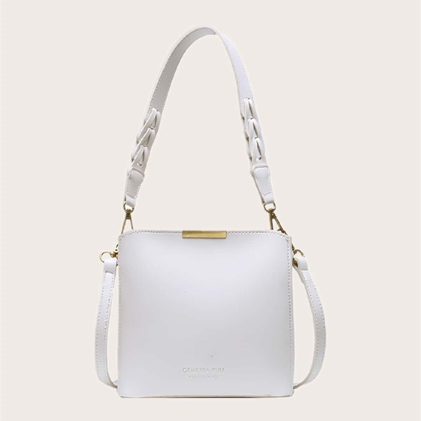 

Minimalist Bucket Bag, White