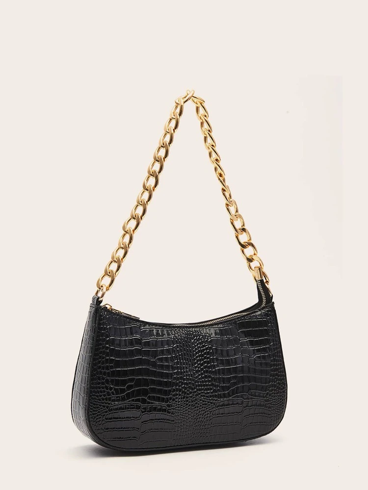 Lightweight,Business Casual Crocodile Embossed Bag For Teen Girls Women College Students,Rookies & White-Collar Workers Perfect For Office,College,Work ,Business,Commute,Outdoors, Travel, Outings