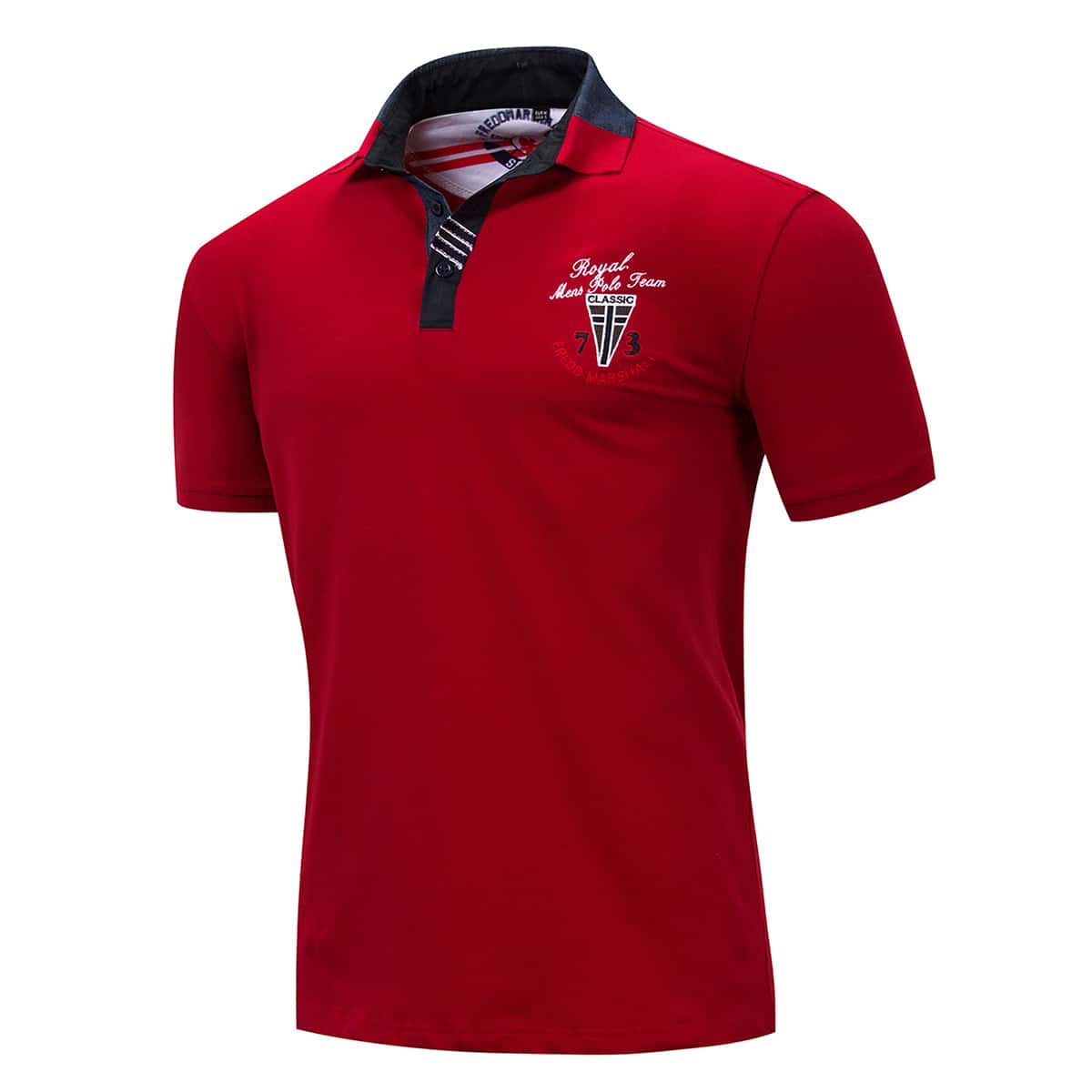 

Guys Logo Embroidered Polo Shirt, Red