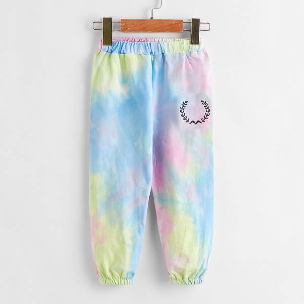 

Toddler Boys Tie Dye Graphic Print Pants, Multicolor