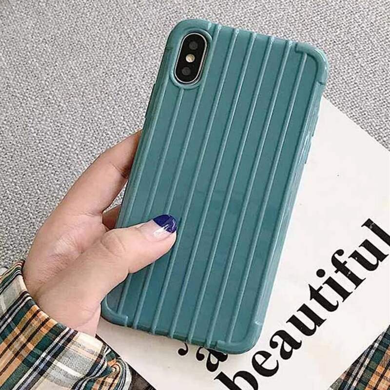 

Solid Suitcase iPhone Case, Teal blue