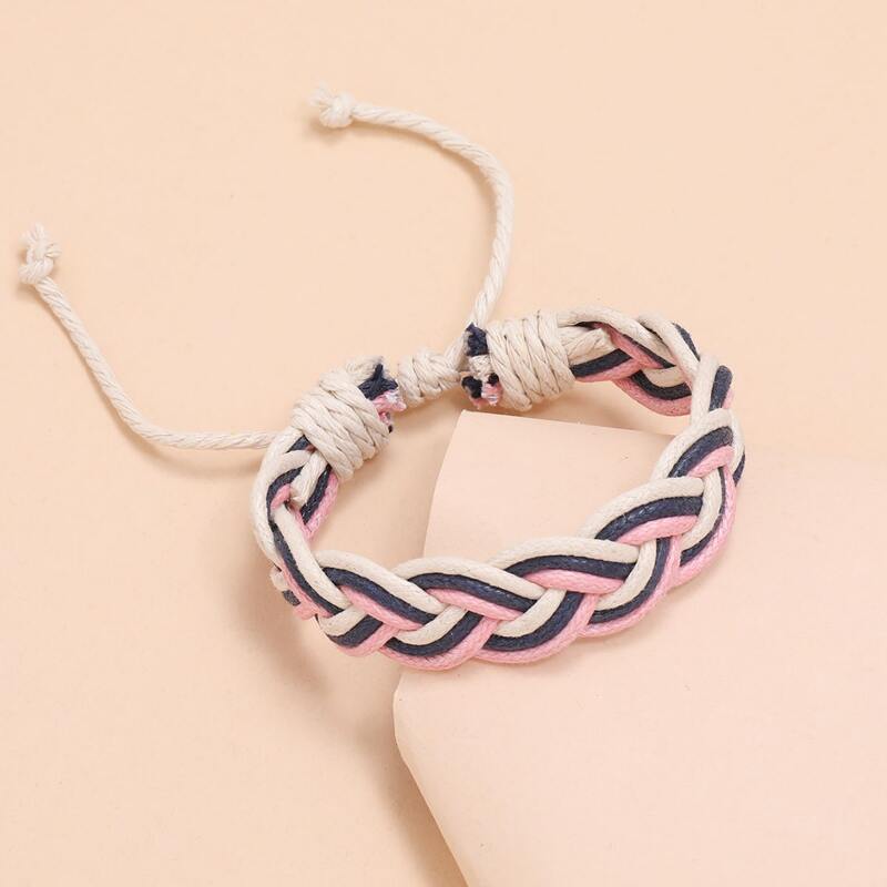 

1pc Braided Bracelet, Multicolor