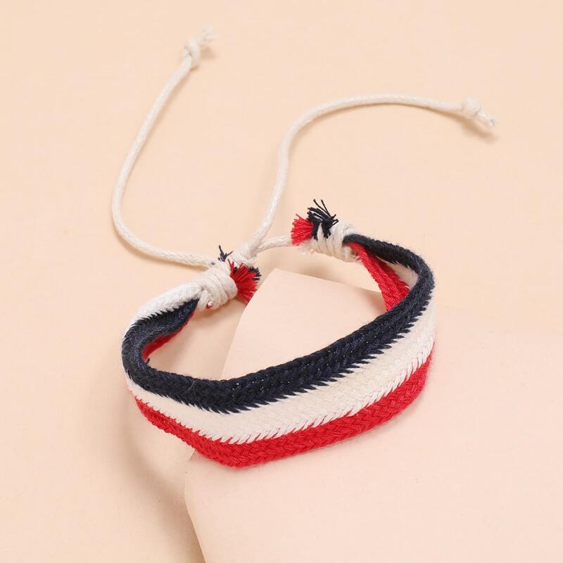 

Braided Colorblock Bracelet, Multicolor