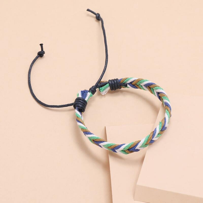 

1pc Braided Bracelet, Multicolor