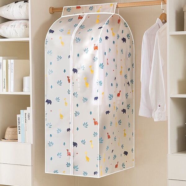 

1pc Cartoon Graphic Clothes Dust Cover, White