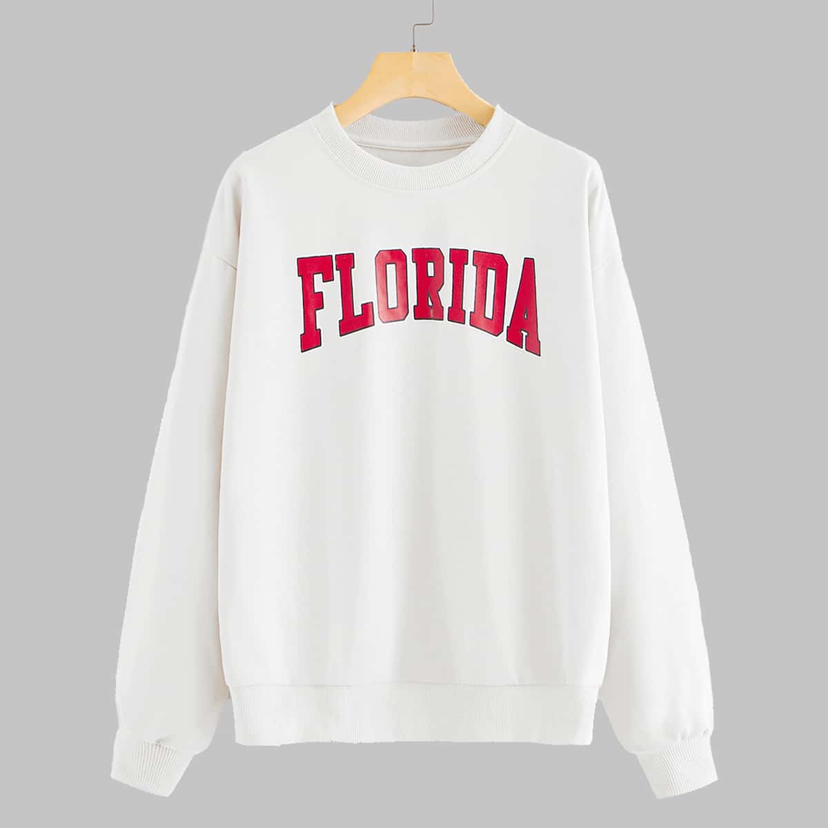 

Letter Graphic Sweatshirt, White