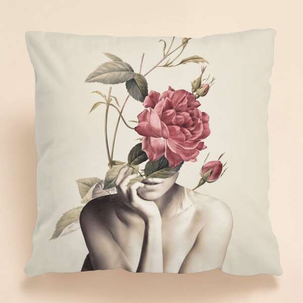 

Figure Graphic Cushion Cover Without Filler, Multicolor