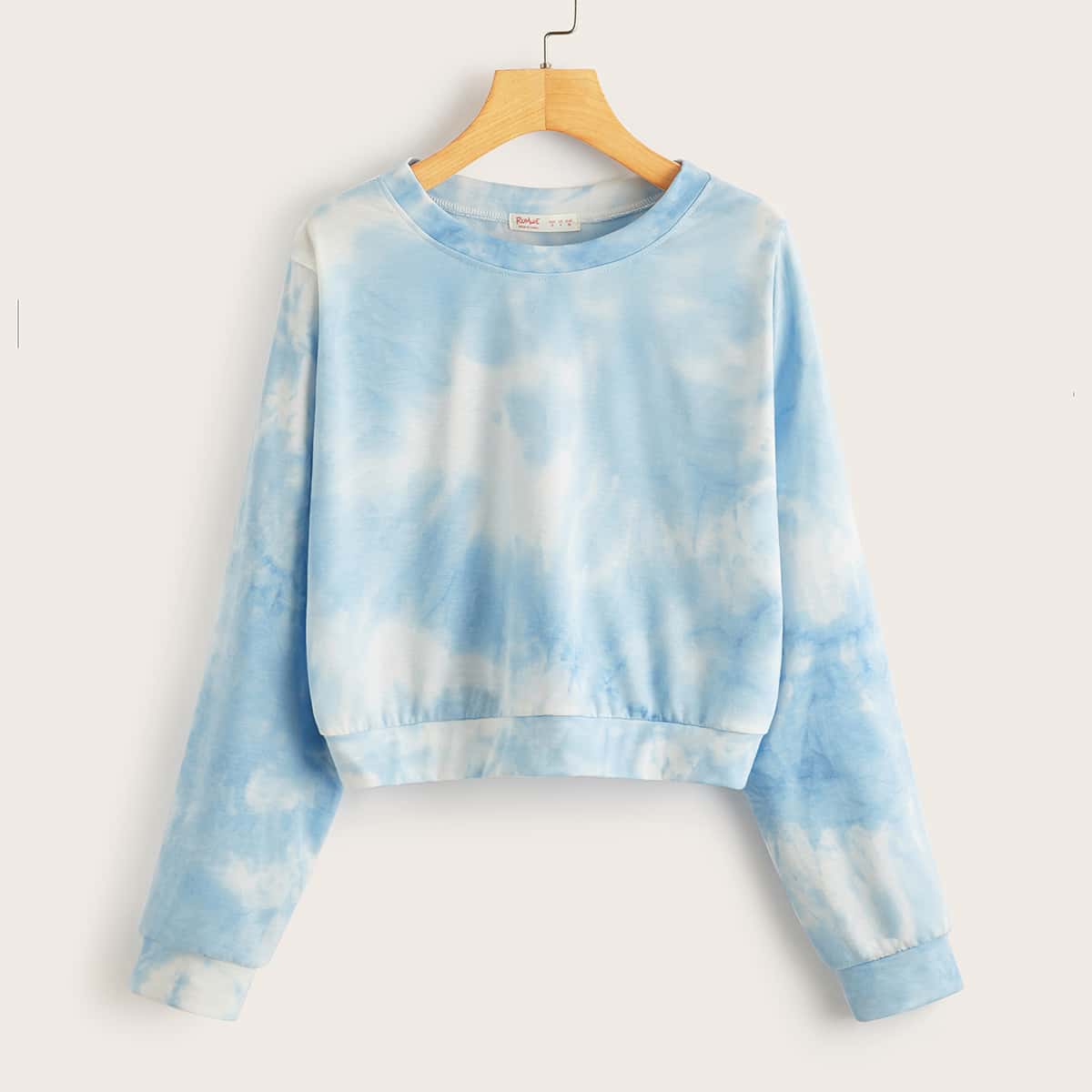 

Tie Dye Sweatshirt, Baby blue