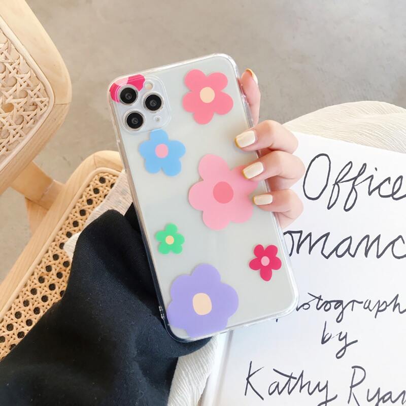 

Floral Clear iPhone Case