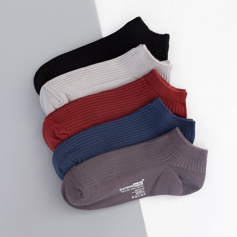 

5pairs Guys Letter Graphic Ankle Socks, Multicolor