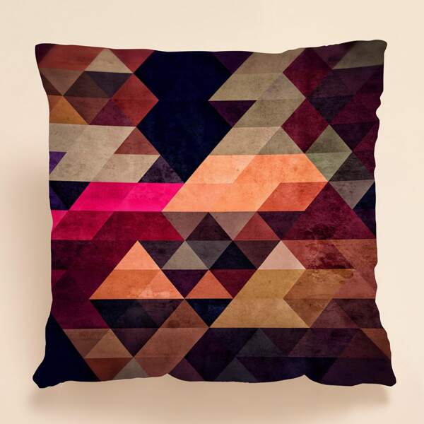 

Geometric Pattern Cushion Cover Without Filler, Multicolor