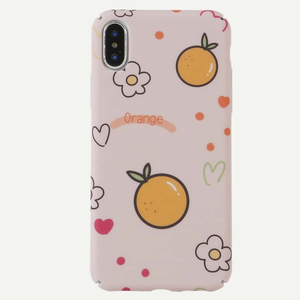 

1шт чехол для iPhone с мультипликационным принтом, Многоцветный