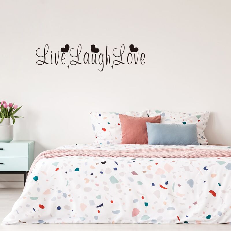 

Letter Graphic Wall Sticker, Black