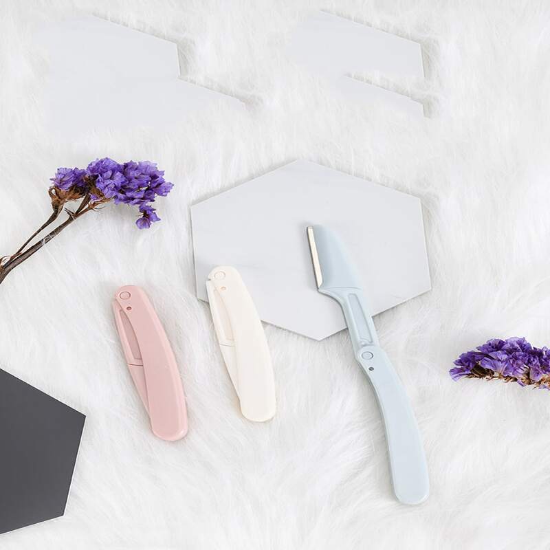 

3pcs Solid Eyebrow Trimmer, Pink
