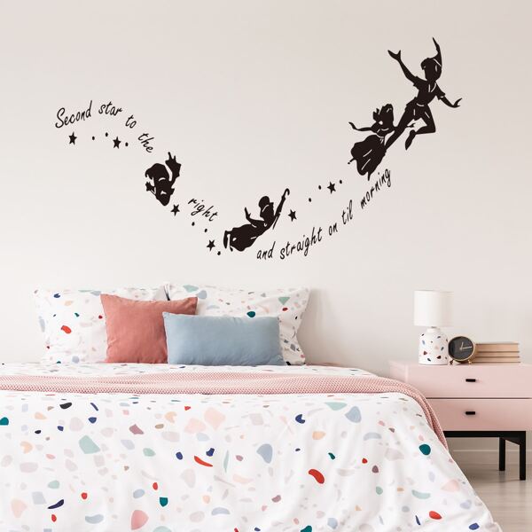 

Slogan Graphic Wall Sticker, Black