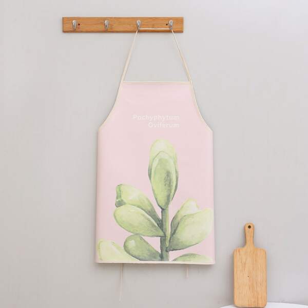 

Plants Print Apron, Multicolor