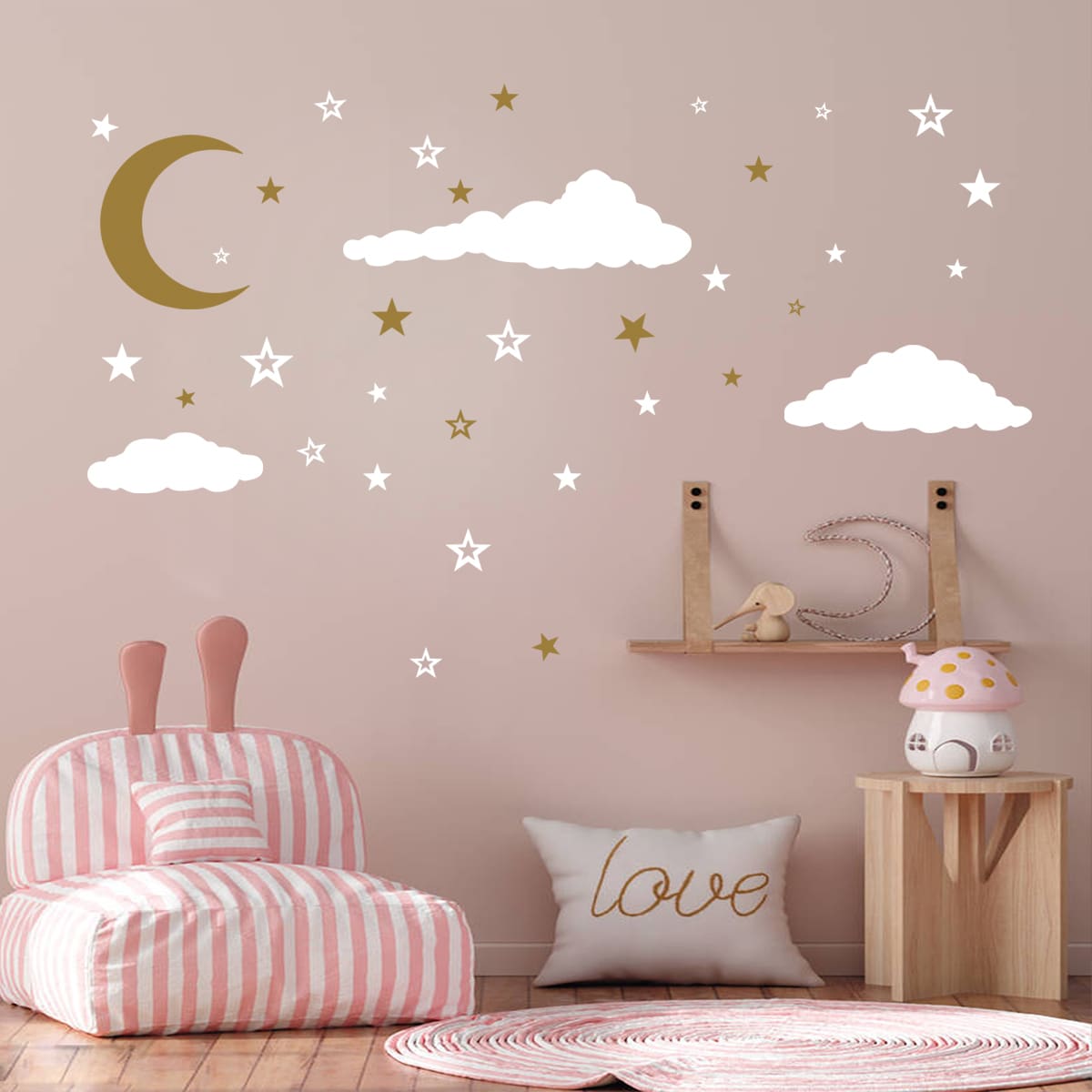 

1sheet Cartoon Wall Sticker, Multicolor