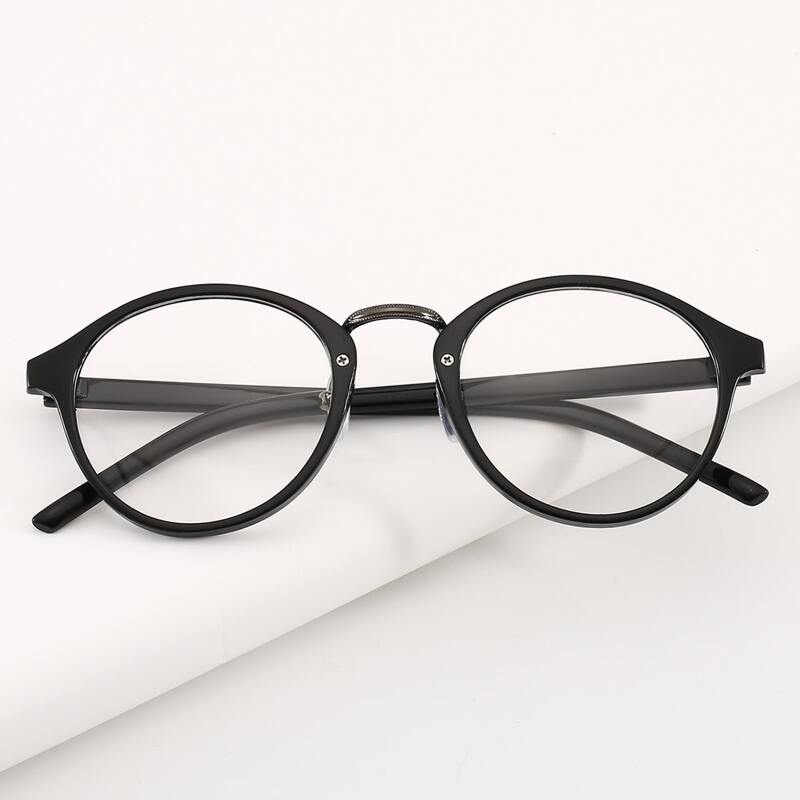 

Round Frame Optical Glasses, Clear