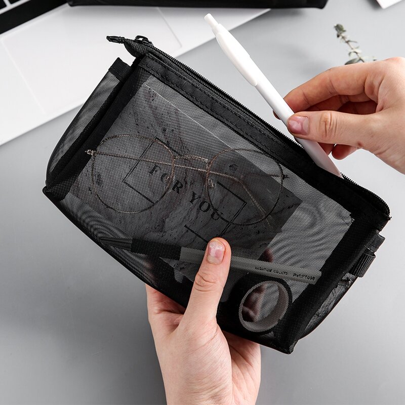 

Mesh Pencil Bag, Black