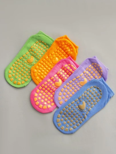 5pairs Colorful Slip-on Socks