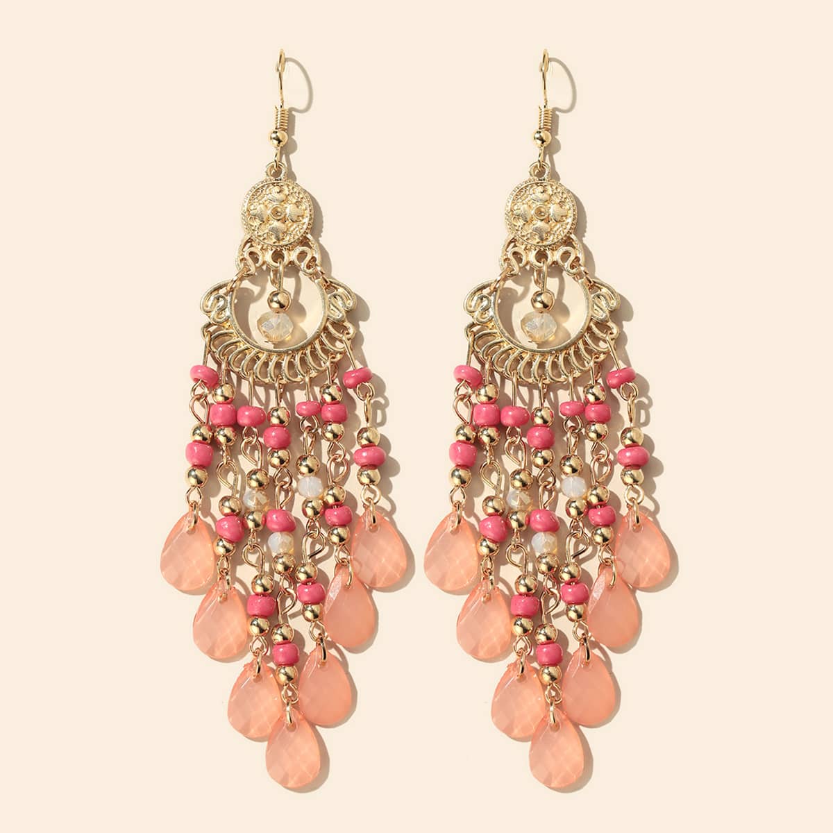

Tassel Charm Drop Earrings, Multicolor