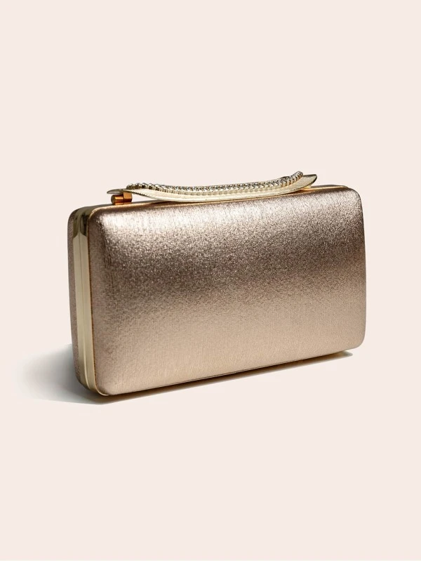Bolsa De Embrague Para Mujer, Nuevo, tono plata, diamante Bolsa De Embrague Para Mujer, Nuevo, tono plata, diamante