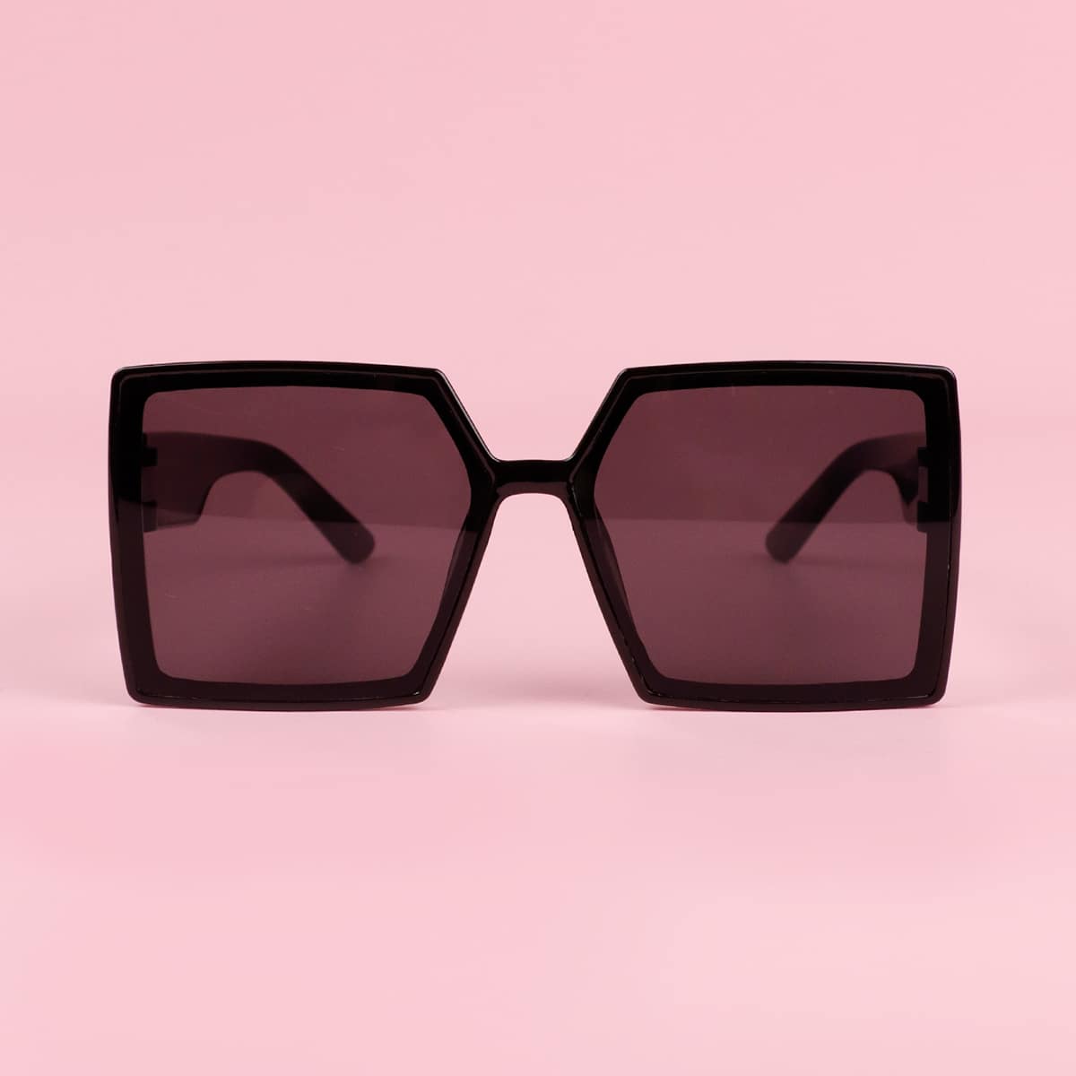 

Square Flat Top Sunglasses, Black