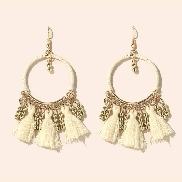 

Tassel Charm Drop Earrings, Gold