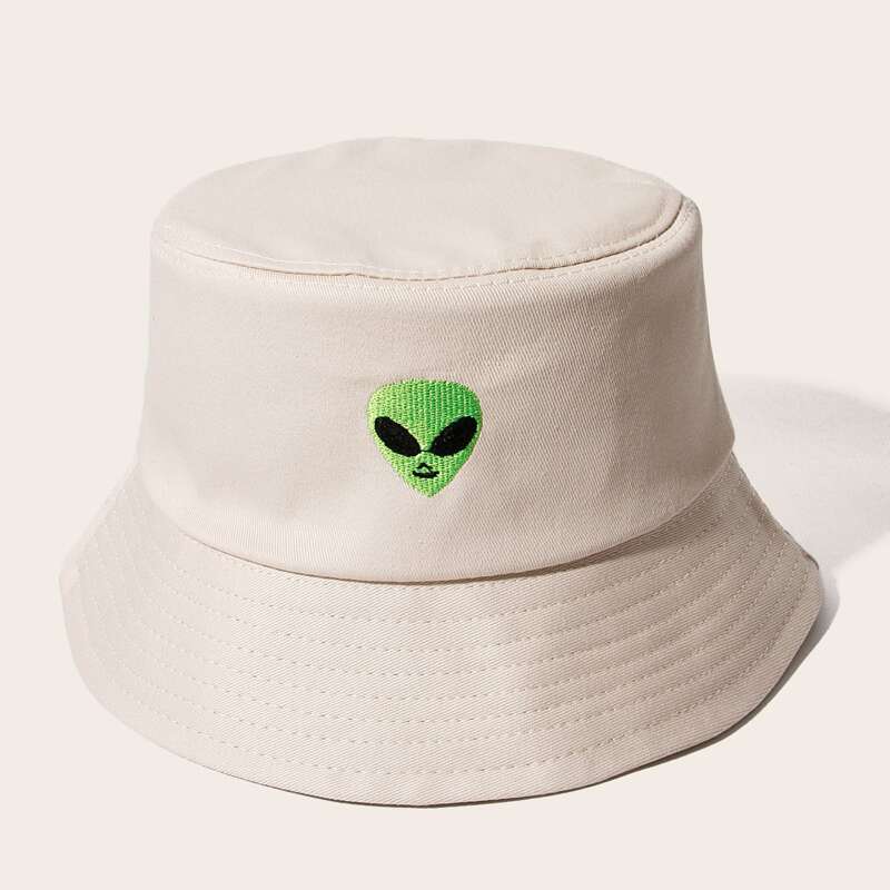 

Guys Alien Embroidery Bucket Hat, Beige