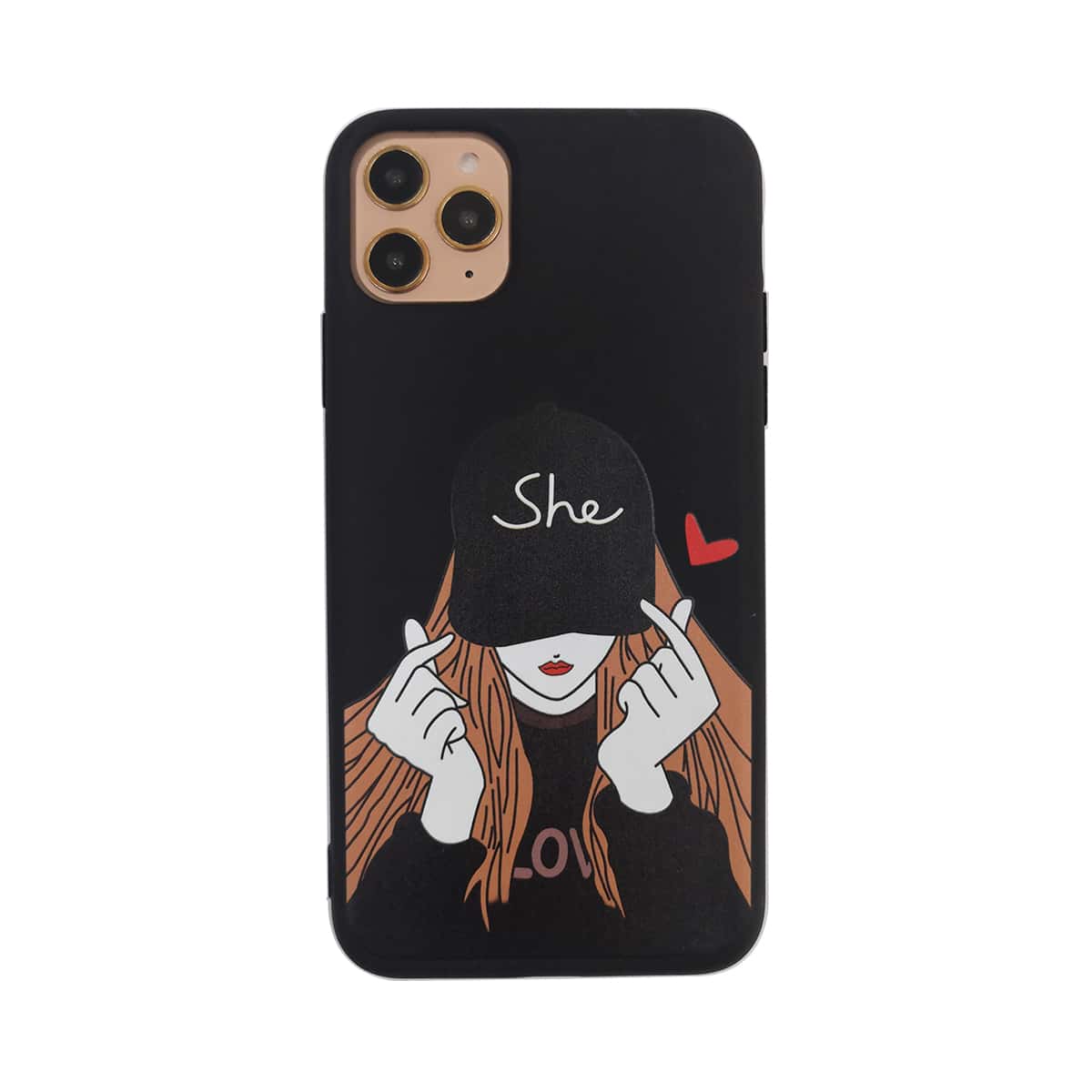

1pc Cartoon Figure Print iPhone Case, Multicolor