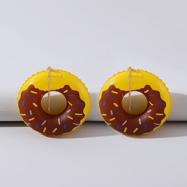 

Donut Swimming Laps Drop Earrings, Multicolor