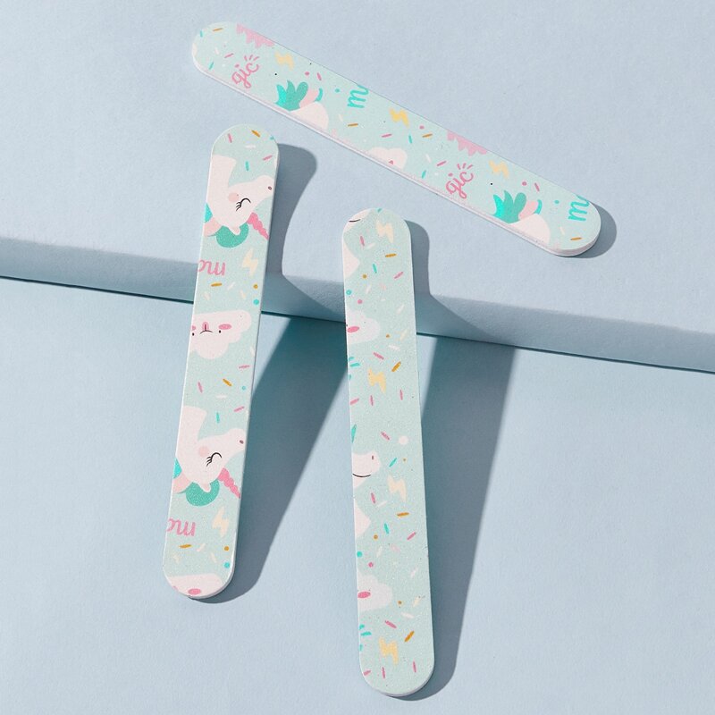 

3pcs Cartoon Graphic Nail File, Multicolor