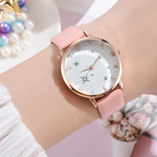 

Star Print Dial Watch