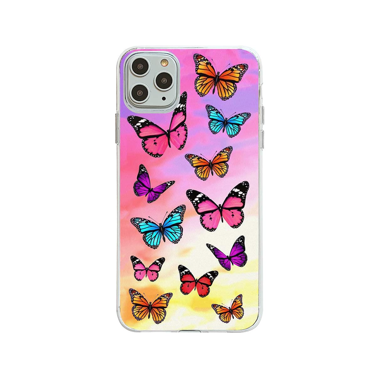

1pc Butterfly Print iPhone Case, Multicolor