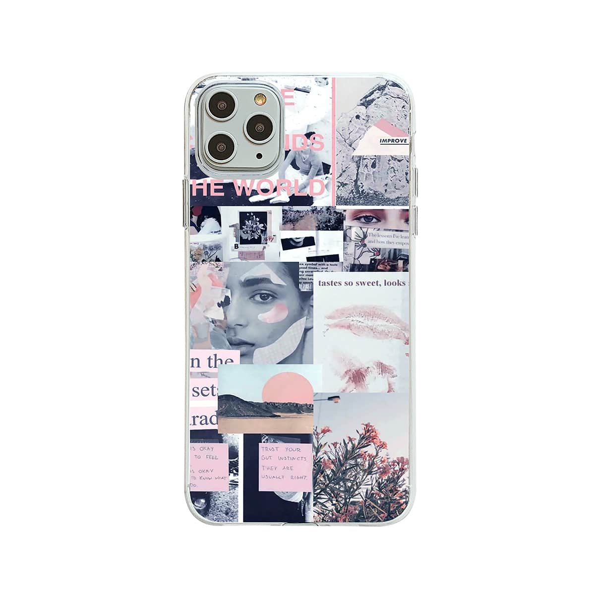 

1pc Pictorial Print iPhone Case, Multicolor