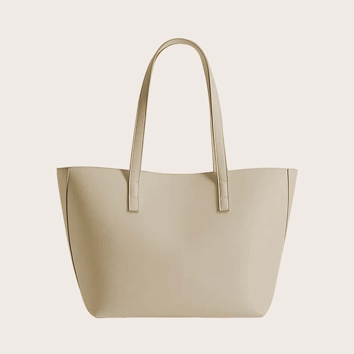 

Minimalist Large Capacity Tote Bag, Apricot
