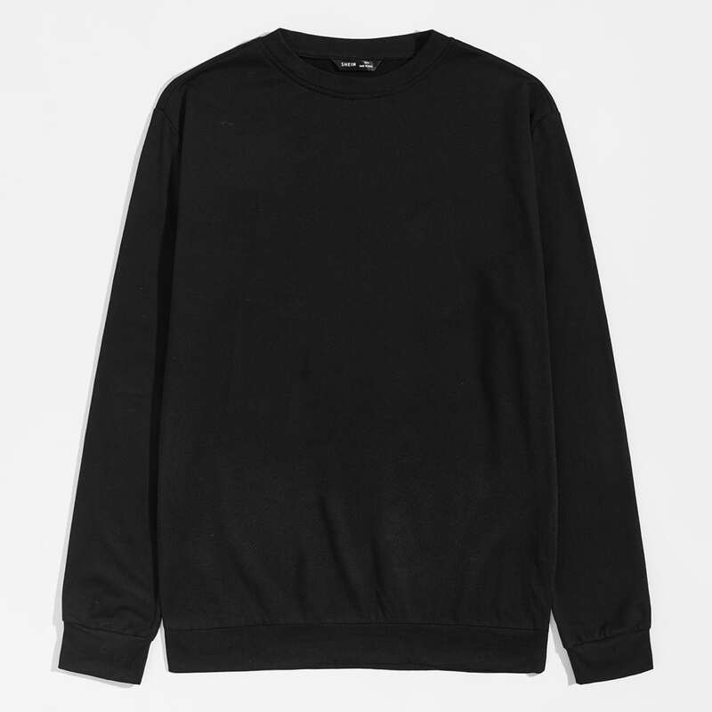 

Guys Letter Graphic Pullover, Black