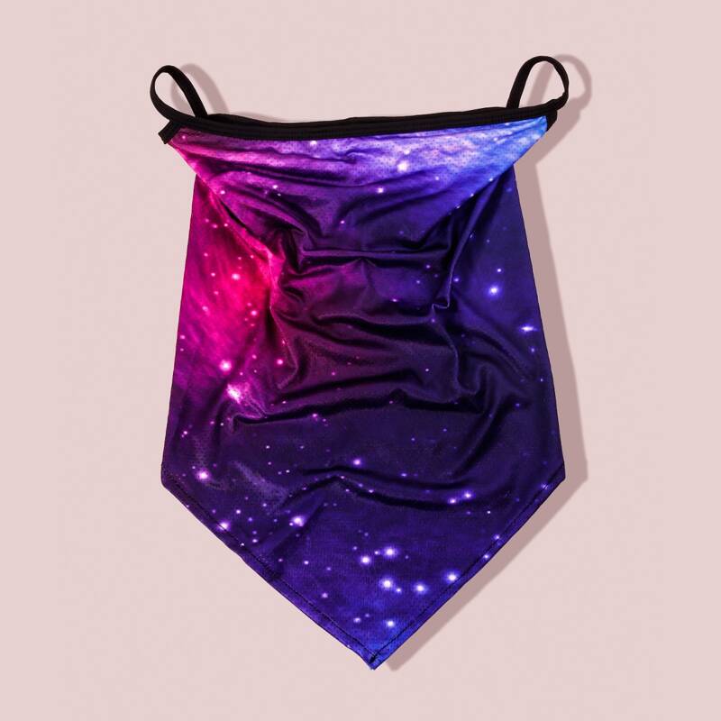 

Galaxy Pattern Sun Protection For The Face, Multicolor